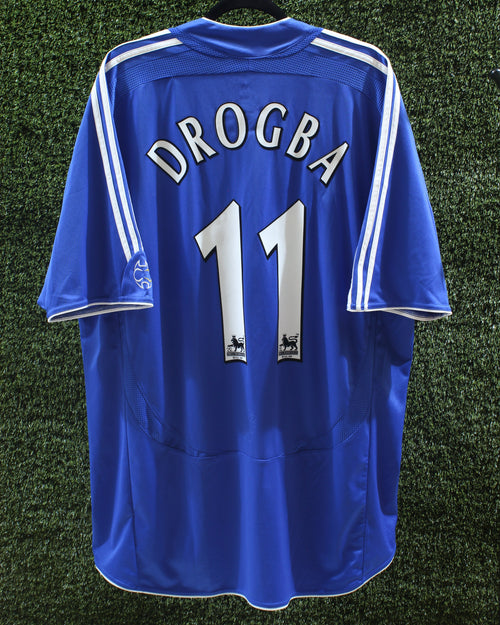 Chelsea FC 2006/07-2007/08 Home Shirt - Drogba #11 - Fan Version - Near Mint (9/10)